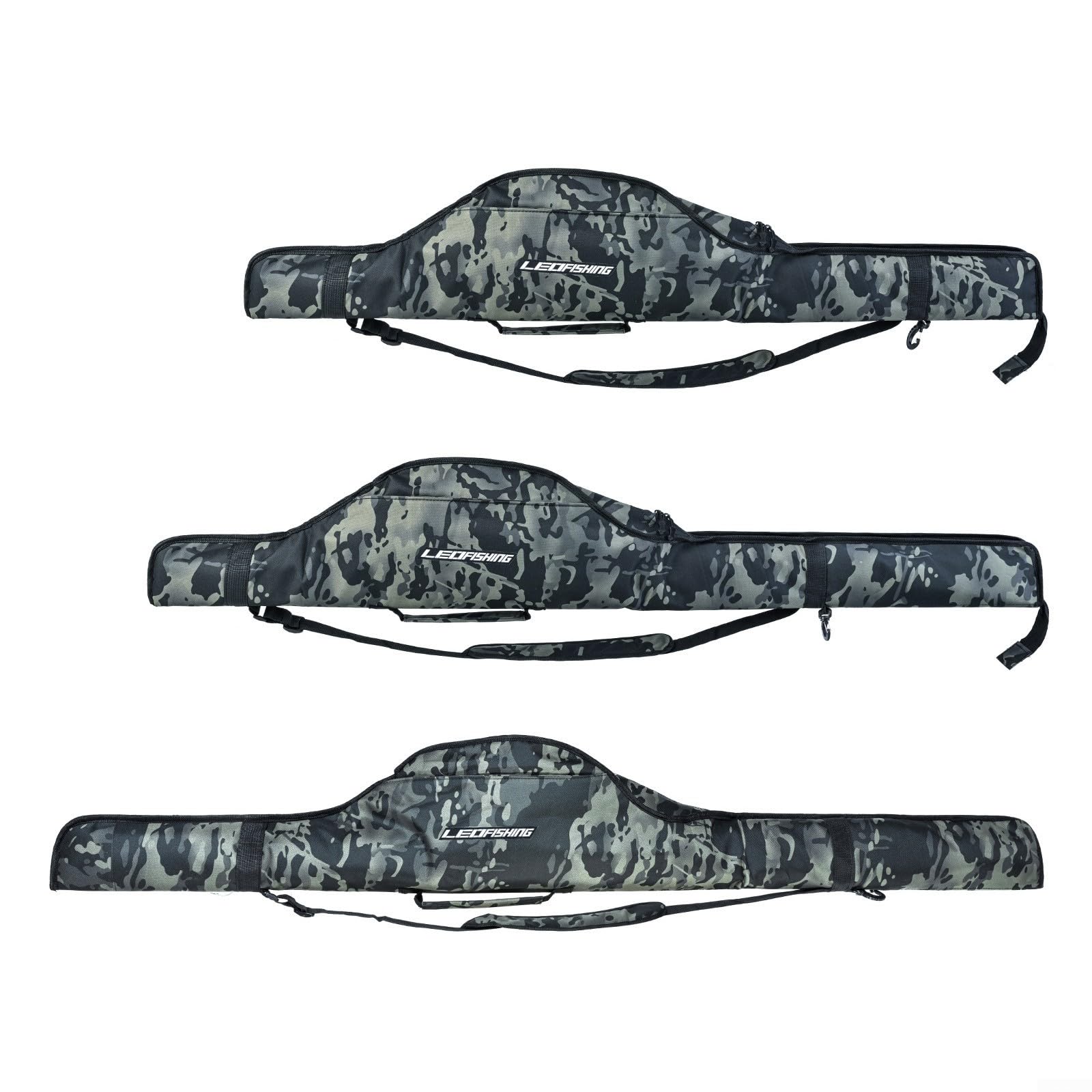 Bolsa de pesca para caña de pescar, organizador plegable de carrete, 160 cm, moderno