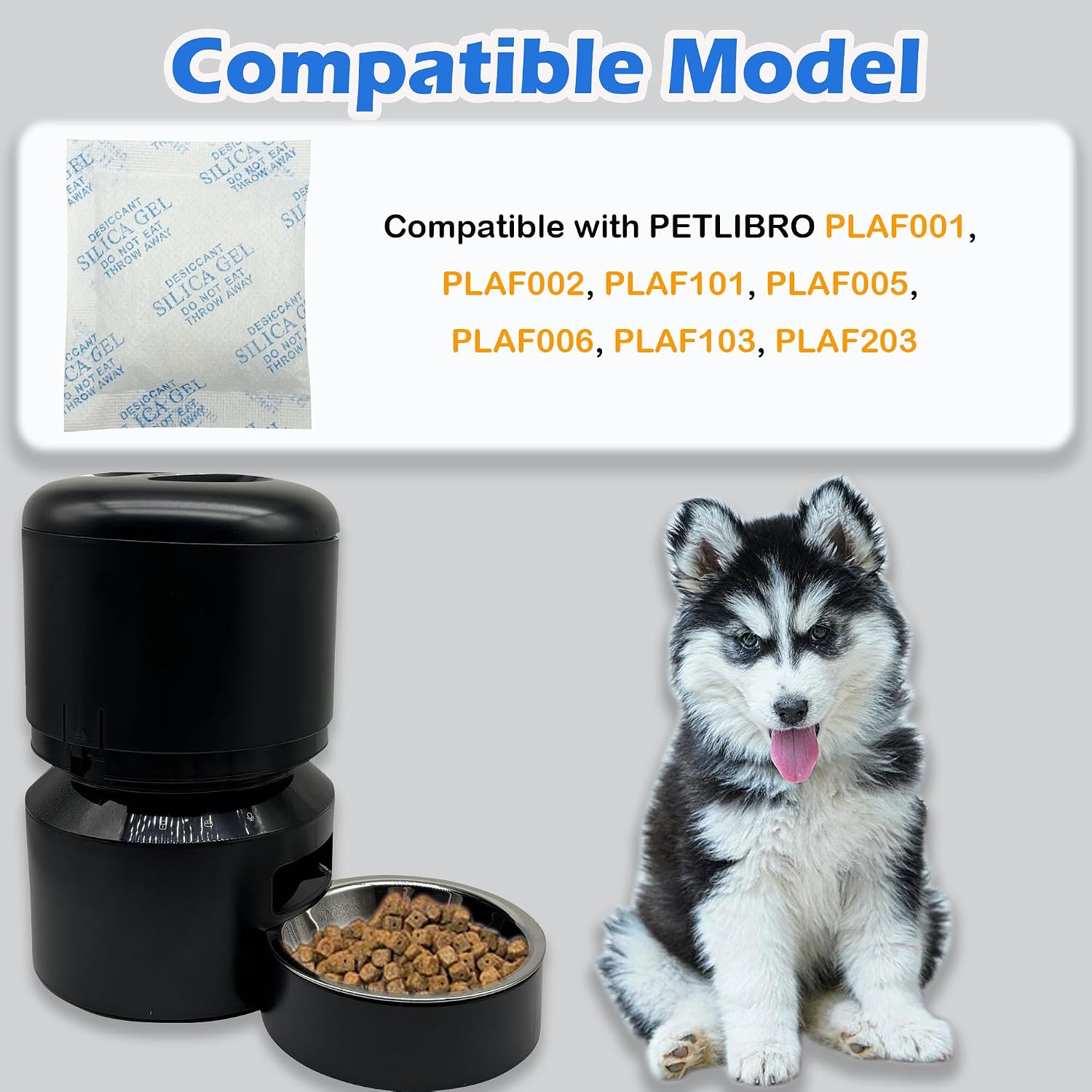 12 Pack Pet Food Desiccant Bags for PETLIBRO Automatic Cat & Dog Feeders image 2