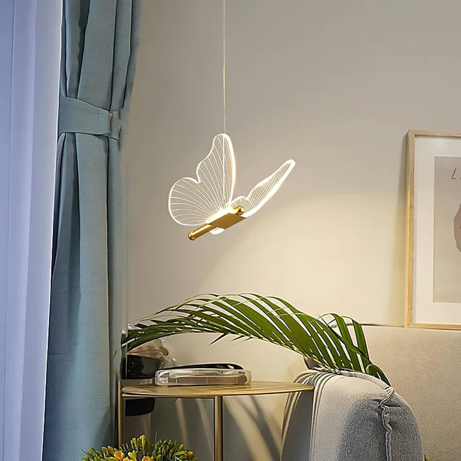 Lampa Wisząca Motyl, Nowoczesna Oświetlenie LED do Wnętrz Domu