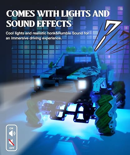 Miniatura 4 de Kits de construcción de camioneta con control remoto para adultos, juguetes técnicos de bloques de construcción de automóviles todoterreno, regalo