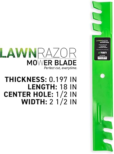 Miniatura 4 de 8TEN Kit de cuchillas dentadas para Toro 52 pulgadas cubierta de corte Z Master Z149 Z150 Z153 cortacésped giro cero 100-3976