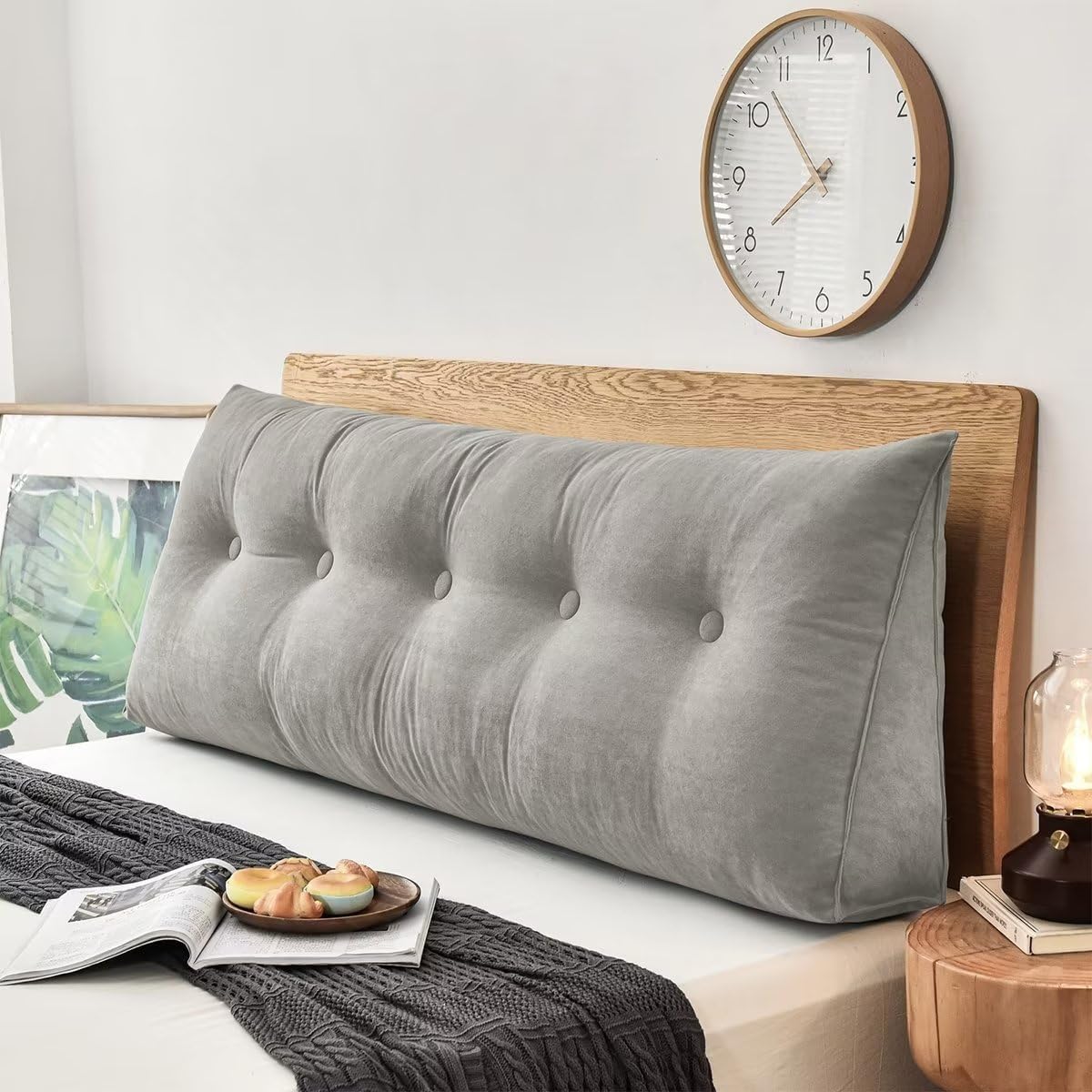 TESICA Large Headboard Pillow Wedge Bed Rest Reading Pillow