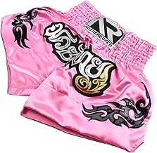 Oniissy Anotherboxer - Pantaloncini da donna per kick boxing, MMA, Muay Thai, rosa Muay Thai, pantaloncini da combattimento con gabbia, abbigliamento da donna, allenamento per bambini e combattimenti