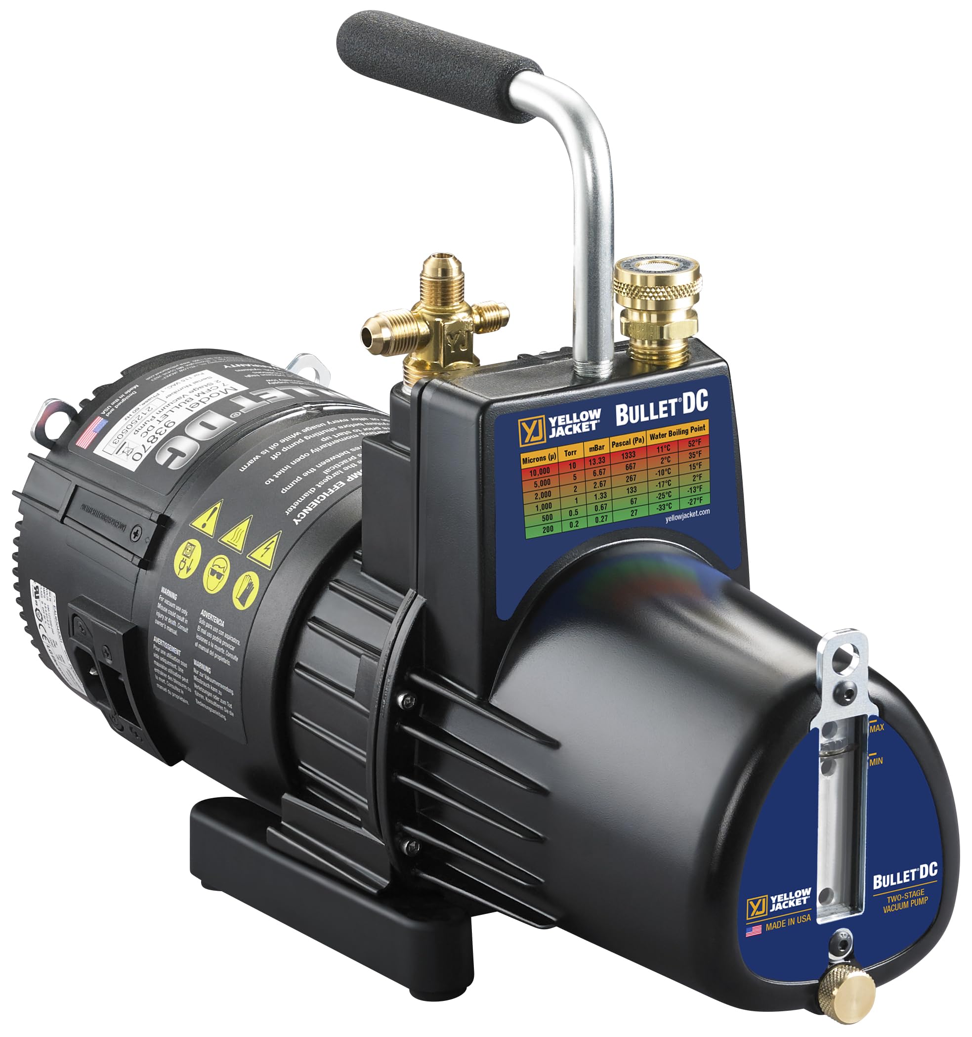 えぼると。 Amazon.com: Yellow Jacket 93870 Bullet DC Vacuum Pump, 7 cfm