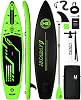 Tabla de paddle surf inflable con accesorios premium y soporte para cámara, ultra ligera inflable (17.3 lbs) para adultos y jóvenes de todos los niveles, tabla SUP inflable de 11 pies 1