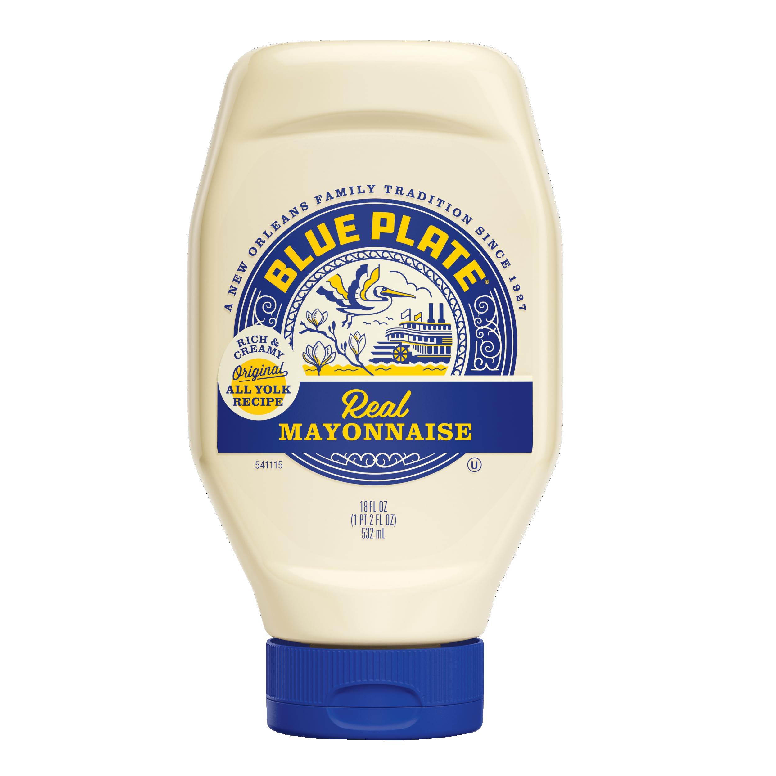 Blue Plate Real Mayonnaise, 18 Fl Oz Squeeze Bottle (Pack of 1)