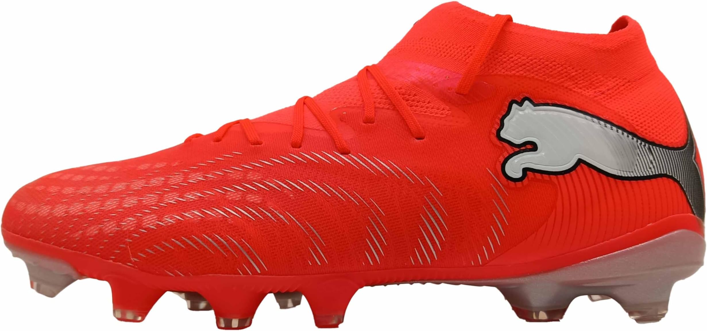 Unisex Future 9 Pro Fg/Ag Football Boots, Glowing Red PUMA White PUMA Black PUMA Silver, 10