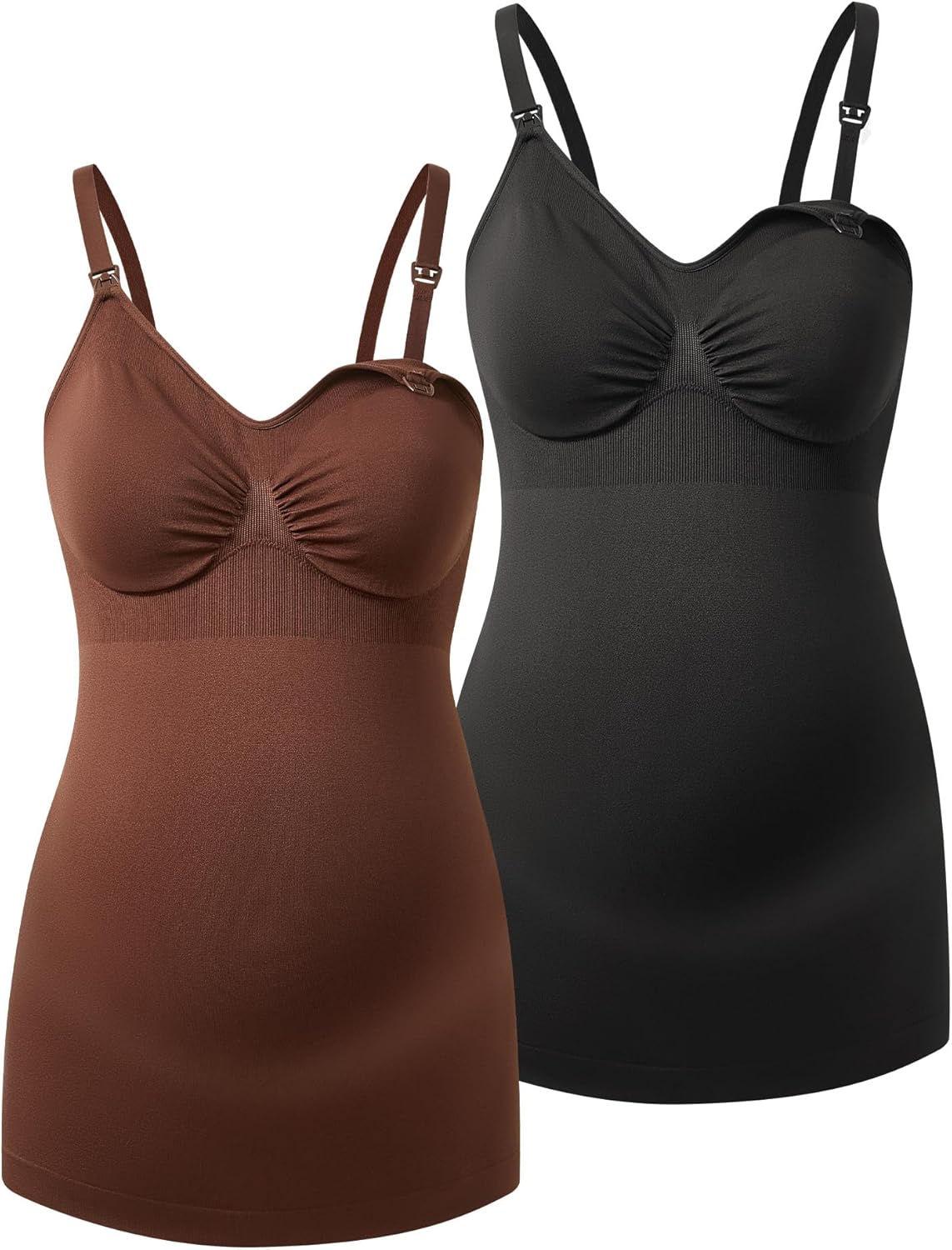 HOFISH Support Nursing Tank Tops for Breastfeeding, Comfort Stretch Maternity Camisoles