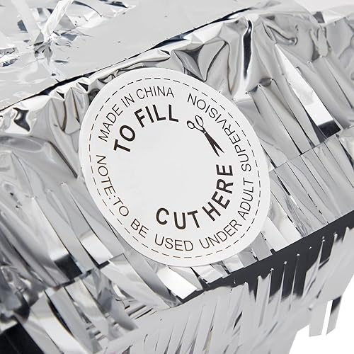 Miniatura 7 de Juvale Piñata de anillo de diamantes – 7.2 x 7.1 x 11 pulgadas, estilo de diamante plateado y rosa – Decoraciones de despedida de soltera y piñata