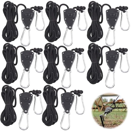 Lot 8 haubans réfléchissants 2 m