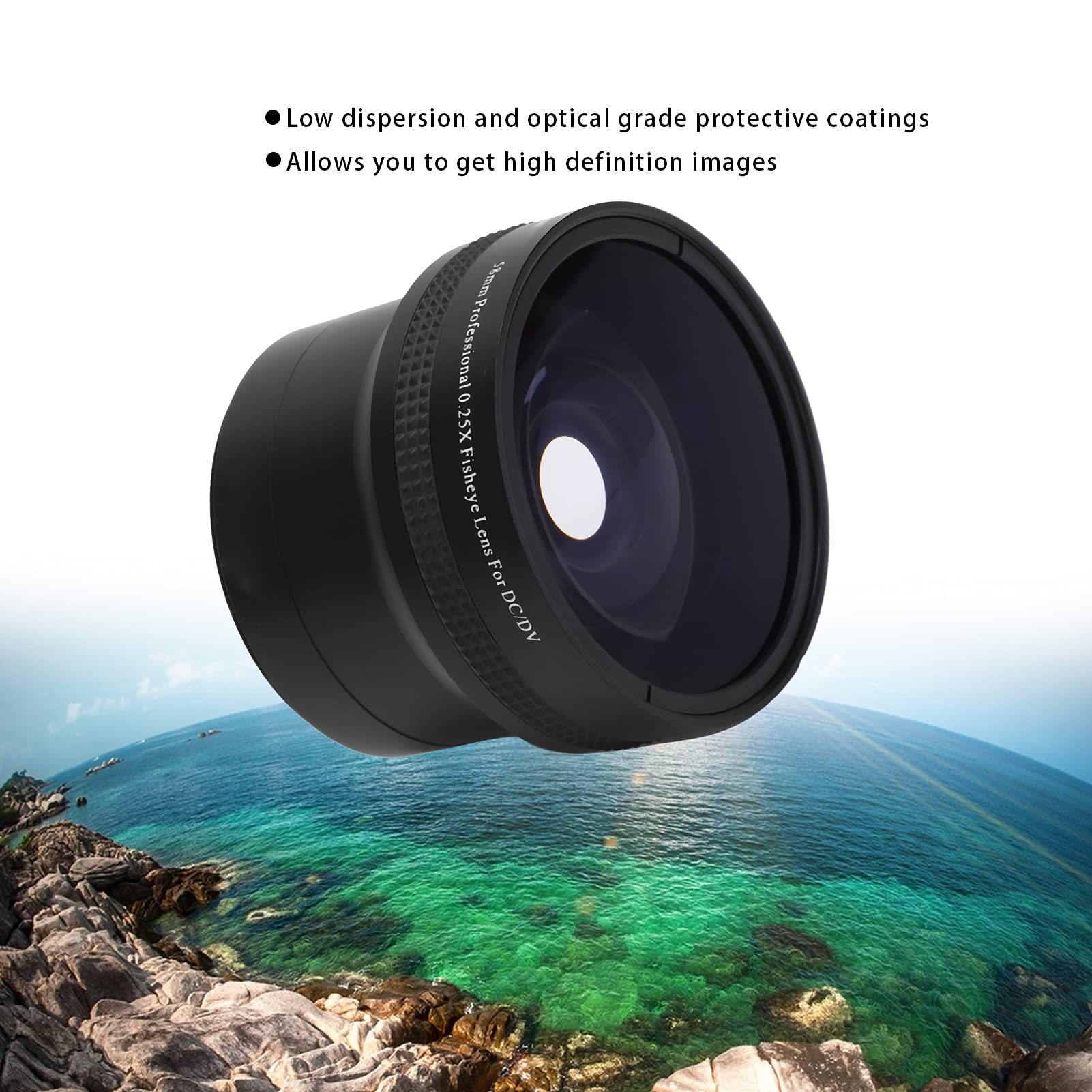 fisheyeレンズ Amazon.com : 52mm Fisheye Lens,Universal 0.35X Wide Angle