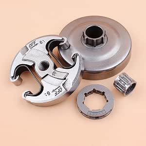 Clutch Drum & Rim Sprocket Set For Husqvarna 445 450 Saws, .325 7T, With Needle Bearing
