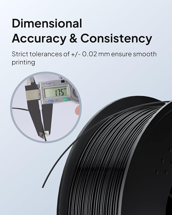 ELEGOO Filamento TPU Flexible 1.75mm Negro 1KG miniatura 4