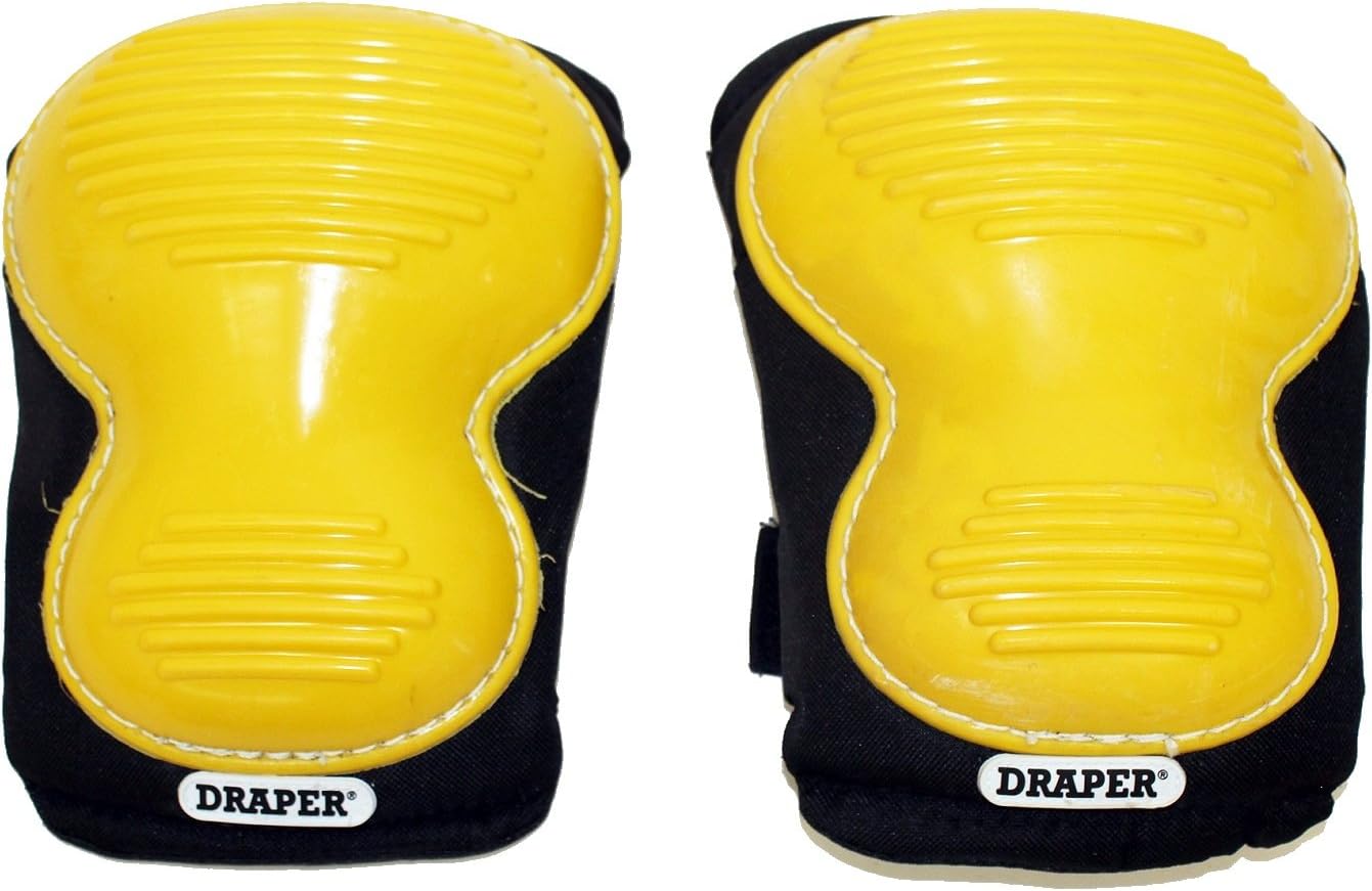 Draper® Heavy Duty Knee Pads Hard Shell & Comfortable Adjustable