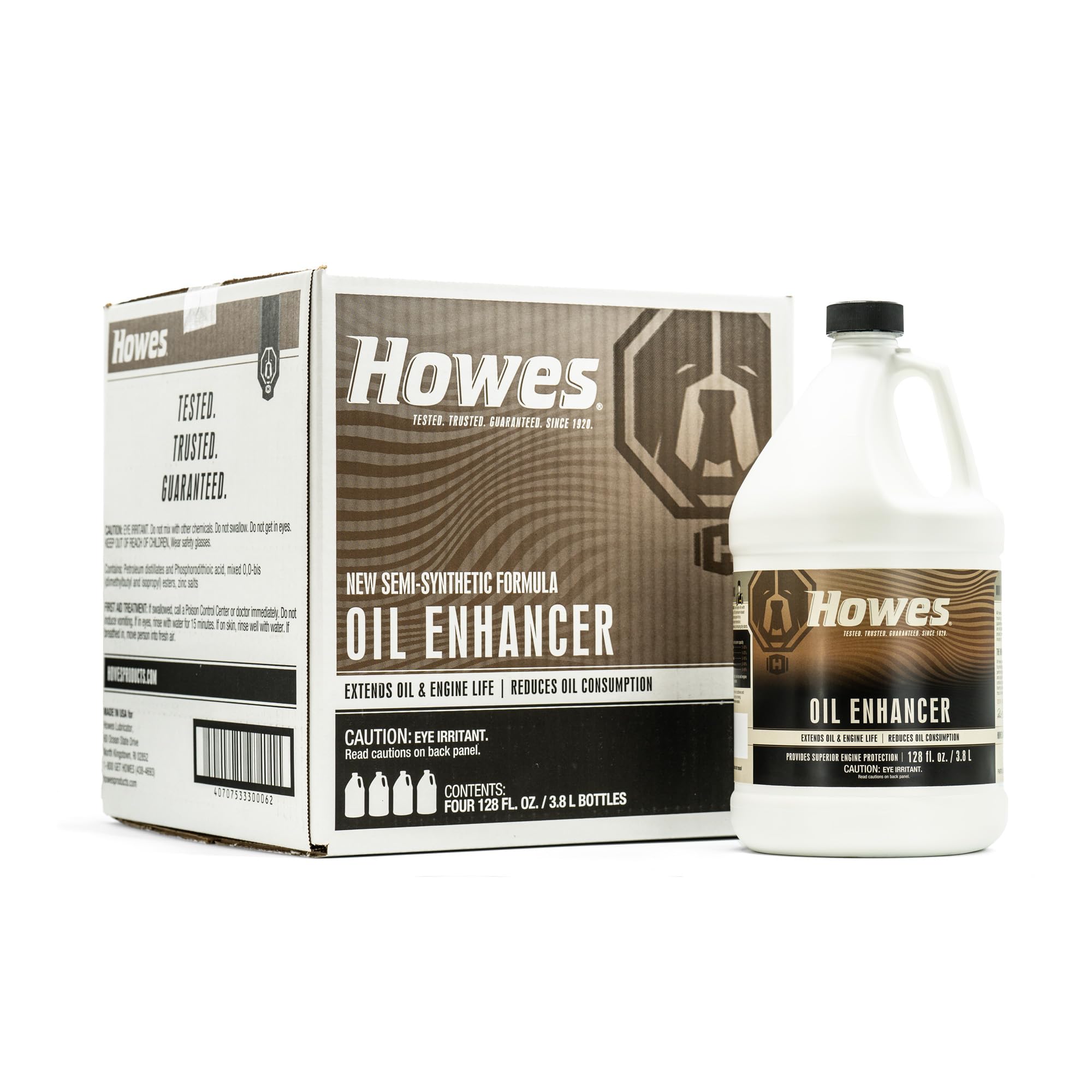 Howes Oil Enhancer 1-Gallon, 128-Ounce Oil and Engine Protector (Four 1-Gallon Bottles)