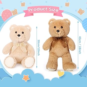 fluffyteddy & L'ours câlin【はちみつset】 Amazon.com: HyDren 2 Pcs 18 Inch Bears Stuffed Animal Plush