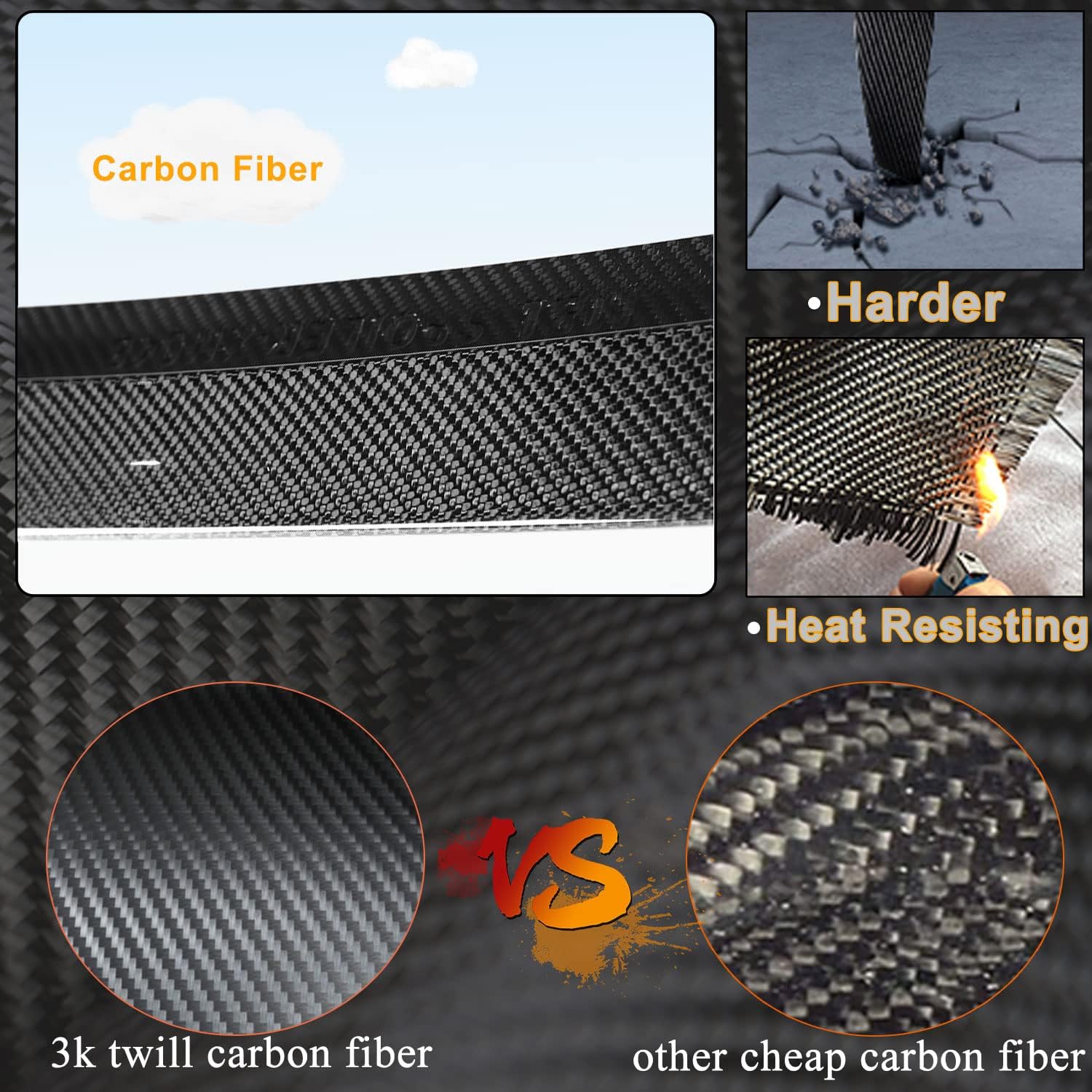 MCARCAR KIT Real Carbon Fiber Spoiler Compatible with 2013-2018 BMW 3 Series F30 and M3 F80 Rear Trunk Spoiler Wing Lip 328i 335i 320i 330i 340i 316i 318i