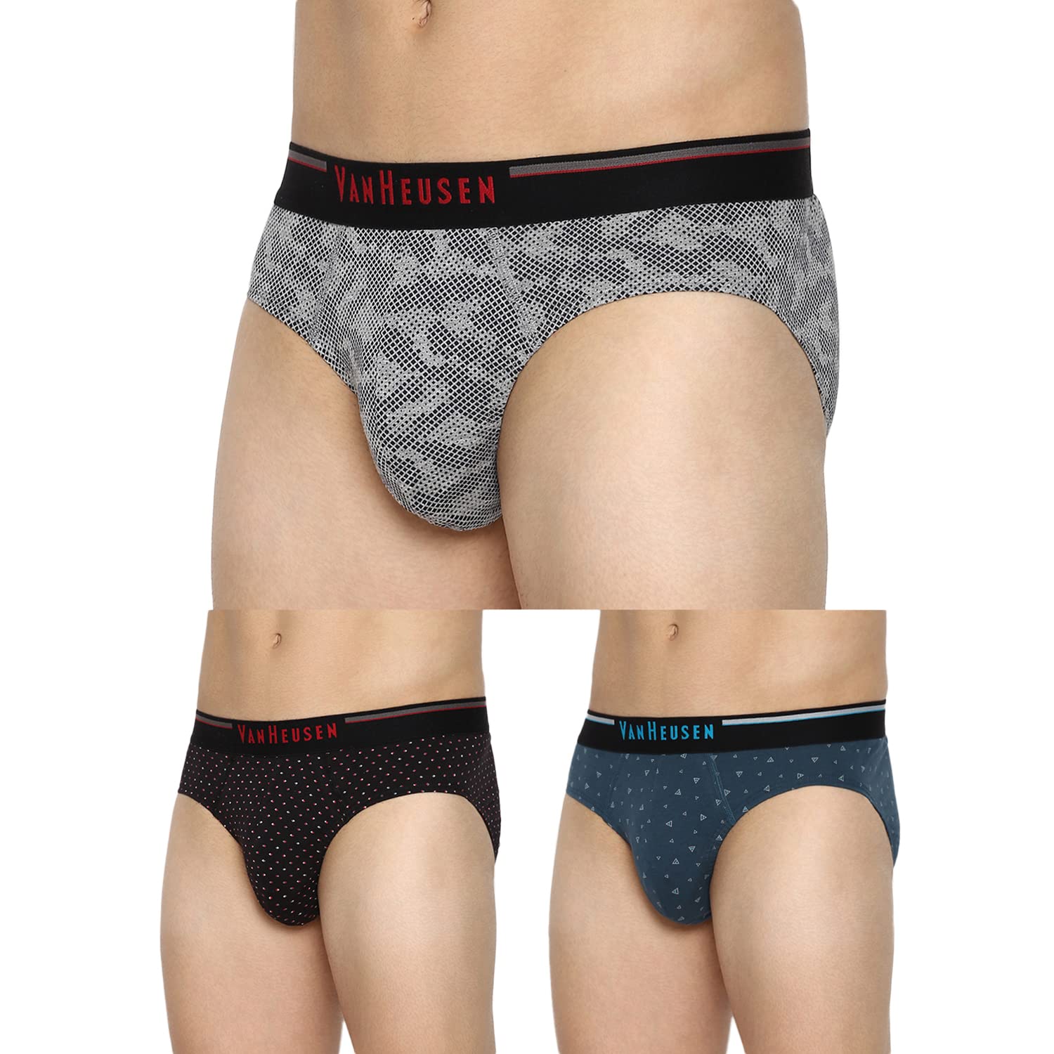 van heusen Men Briefs-100% Combed Cotton-Pack of 3-Anti Bacterial, Super Soft_10006_Cp-26, Cp-29, Cp-30_S, Assorted-picture-51