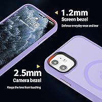 Vista 510 de Yriklso Strong Magnetic Case for iPhone 11 [Compatibilty with MagSafe] Protective Shockproof Cover Phone Case for iPhone 11 6.1" Frosted Purple