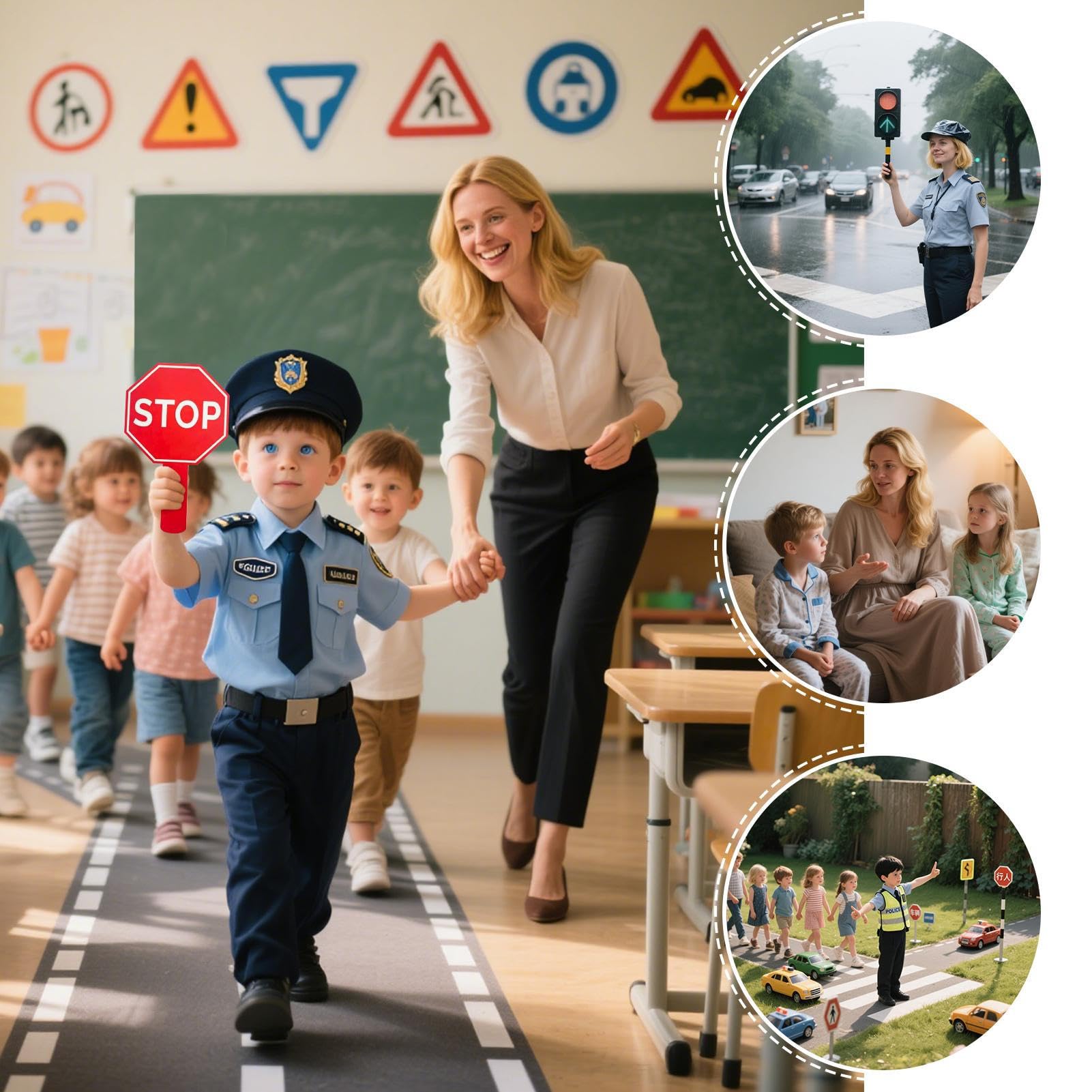 Griff für Stopp-and-go-Schild - 10 Stück wasserdichte Verkehrszeichen für Schulassistenten, doppelseitiges Schaumstoffschild in Lutscherform | -and-go pe Schild