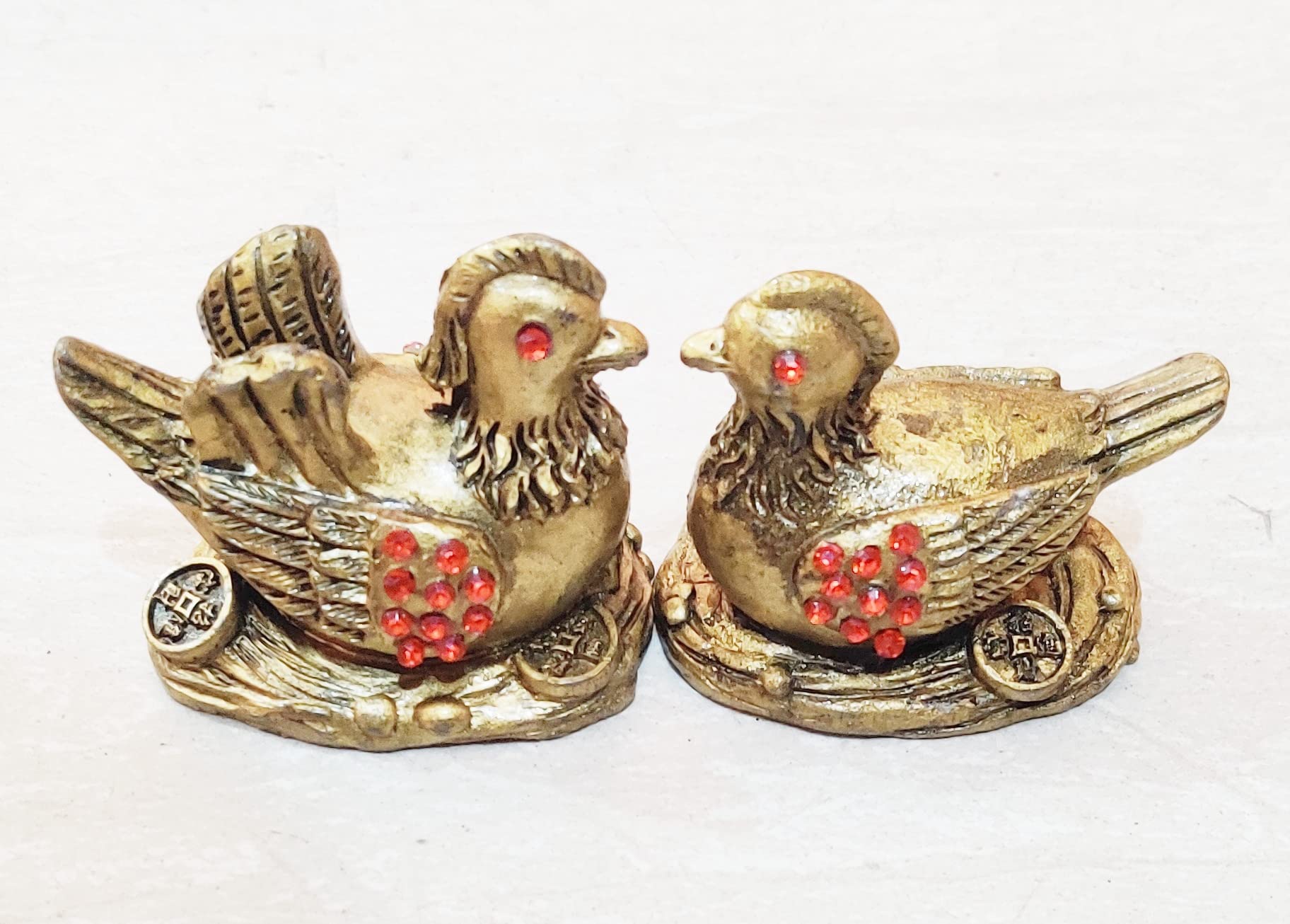 Money Collection Feng Shui Idols & Figurines Fengshui Vastu Mandarin Ducks Love Marriage Relationship Good Luck Home Decor Office Shop Gifting