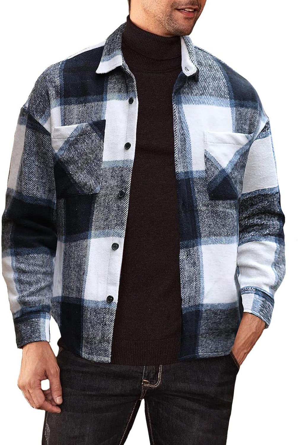 Raff&Taff Camisa De Leñador De Franela, Camisa Térmica, A