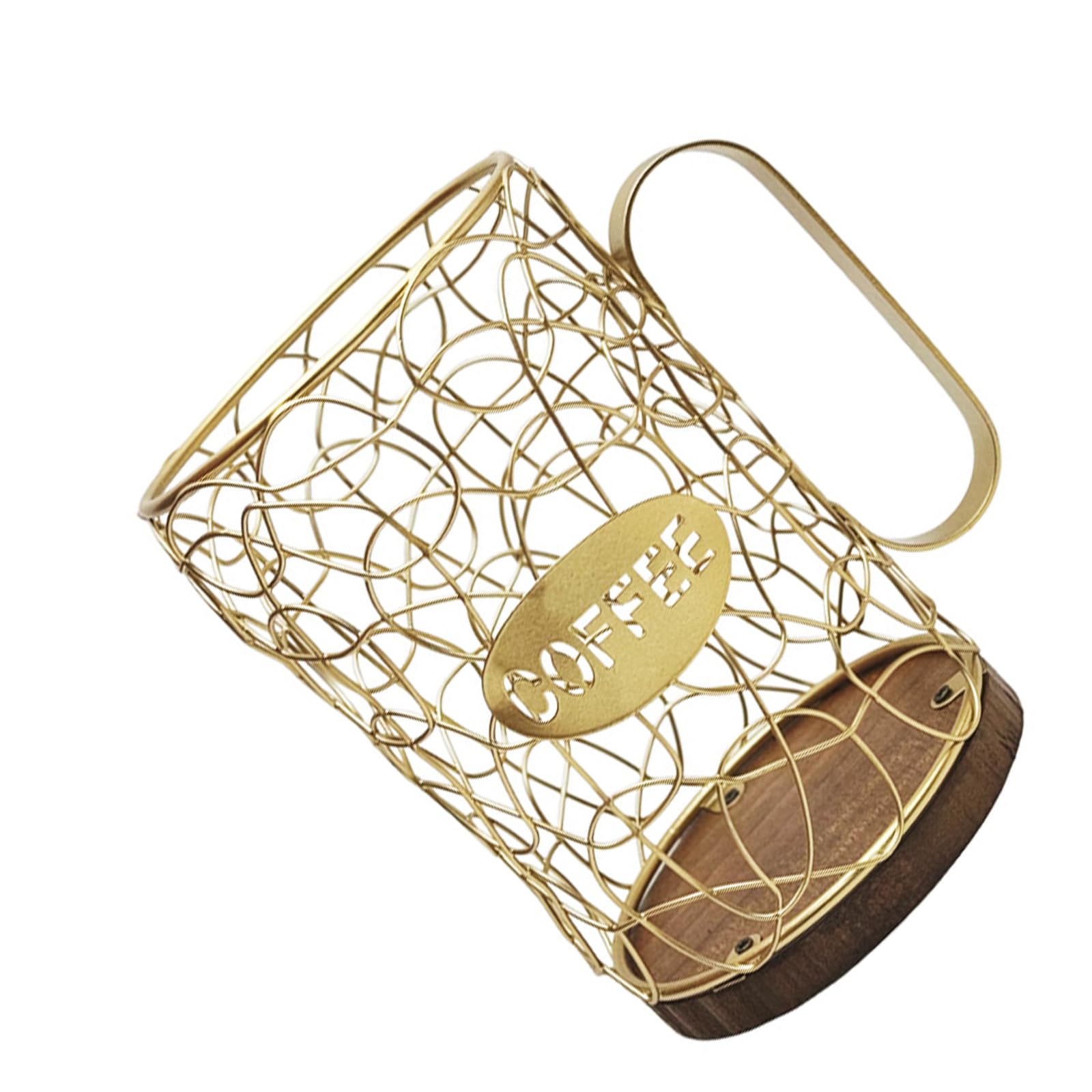 Kaeltsyn Coffee Storage Basket Opening for Organized Kitchen and Stylish Decor Coffee Storage