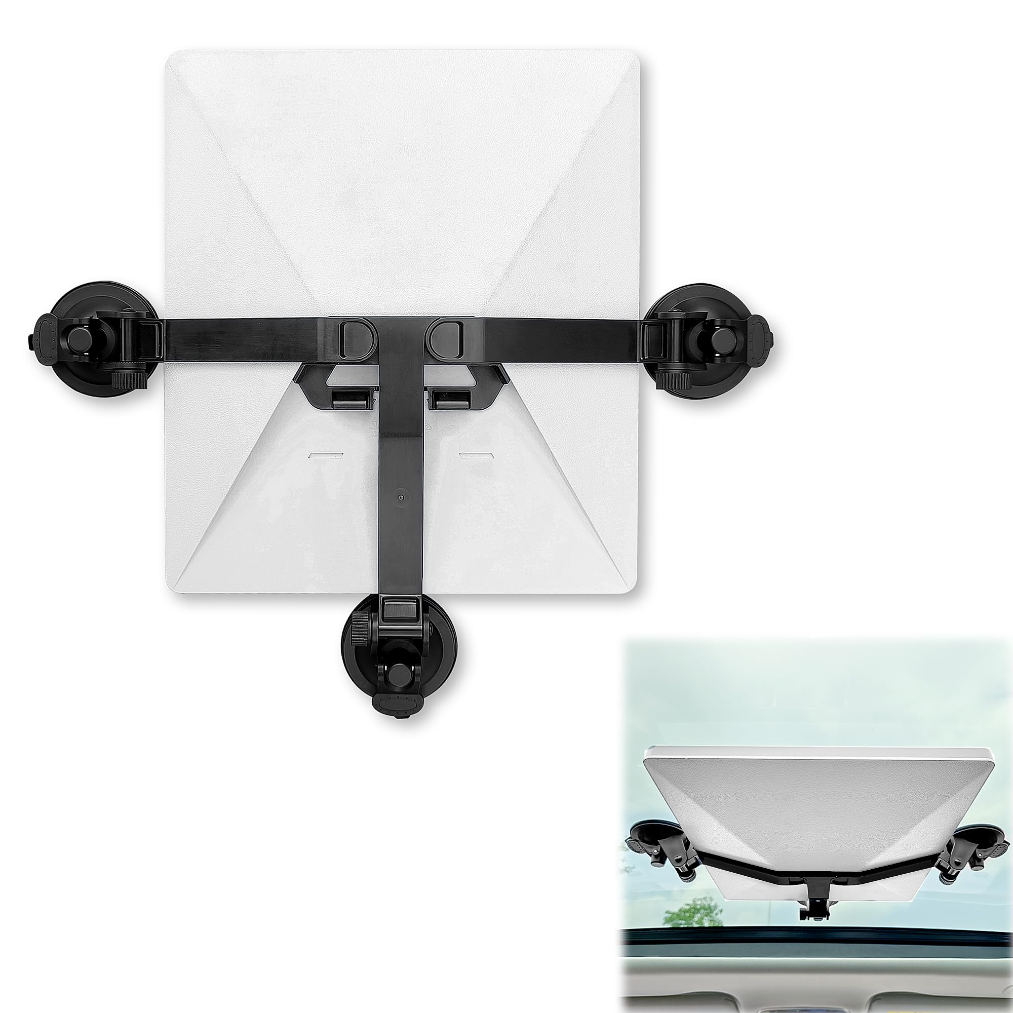 Foldable Starlink Mini Car Mount with Suction Cups，Quick Release Sunroof/Moonroof Mount for Car, RV, Boat, Truck Glass (Black)