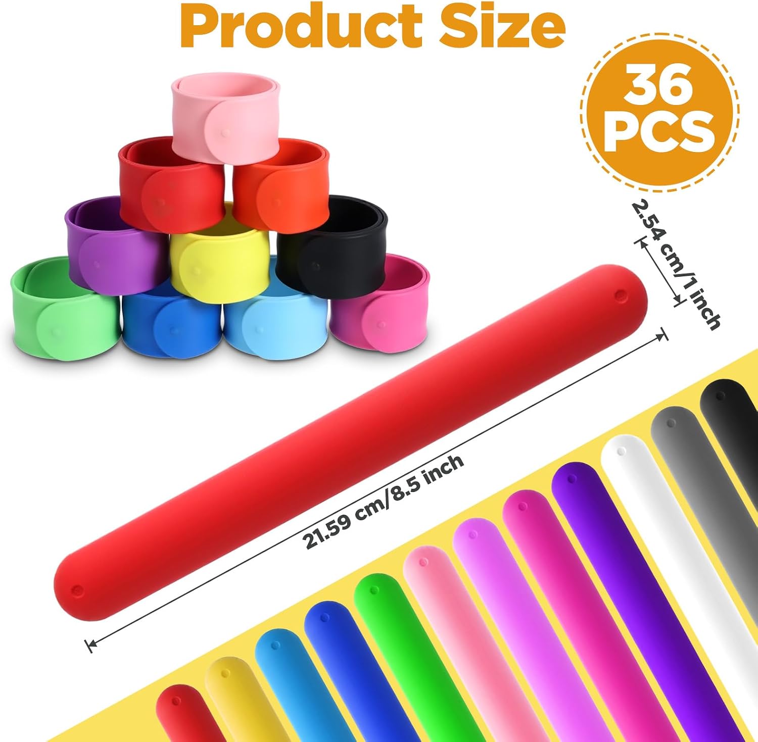 36 Pcs Silicone Wrapping Paper Roll Holder Clips – 12 Vibrant Colors, Steel-Reinforced Snap Bands for Christmas, Office, and Craft