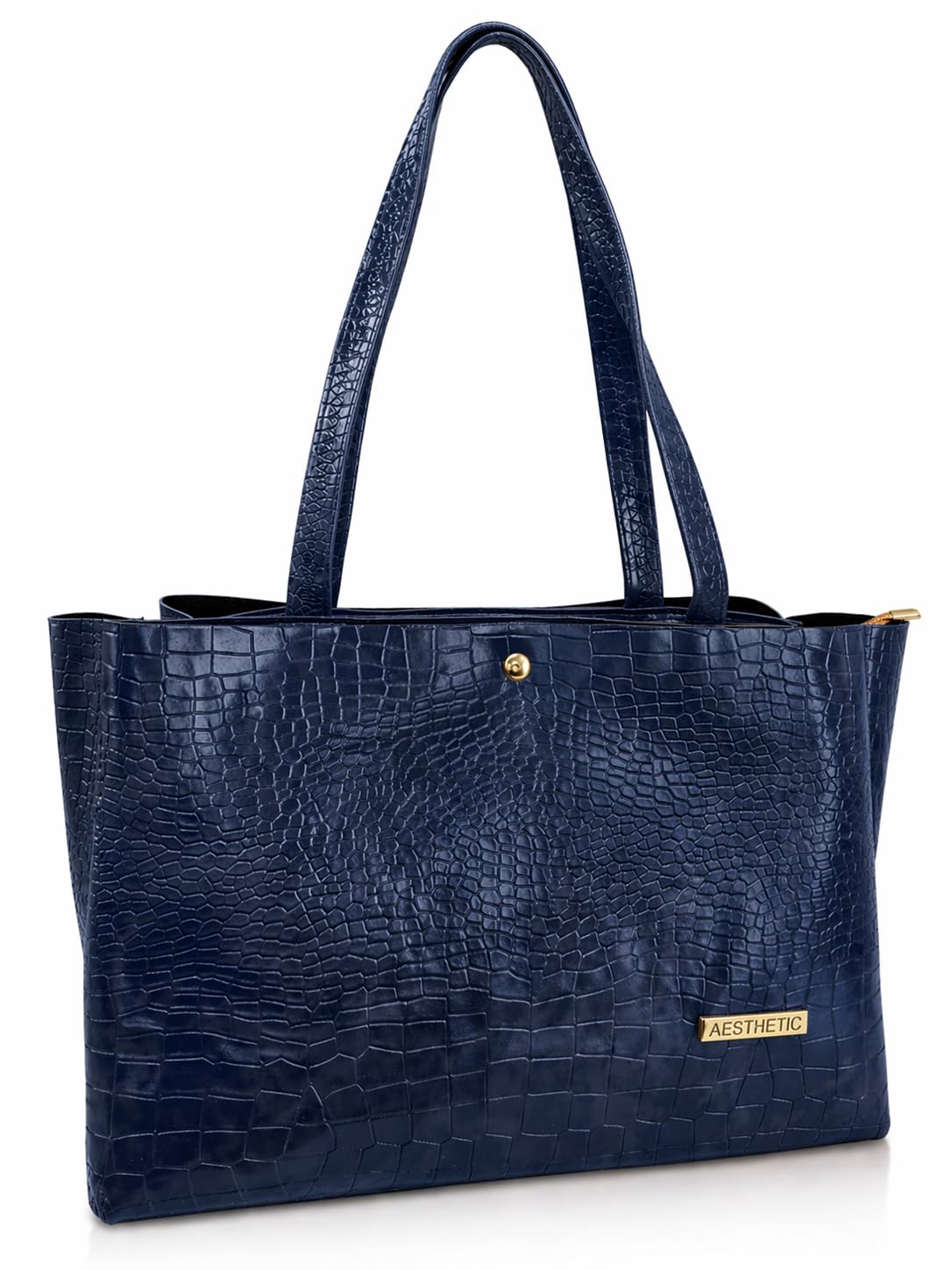 Women Tote Bag | Crocodile Pattern Leather Handbag | Large Shoulder Bag for Office, College & Travel | Stylish Ladies Purse with Spacious Compartments | Premium Designer Handbag-image-40