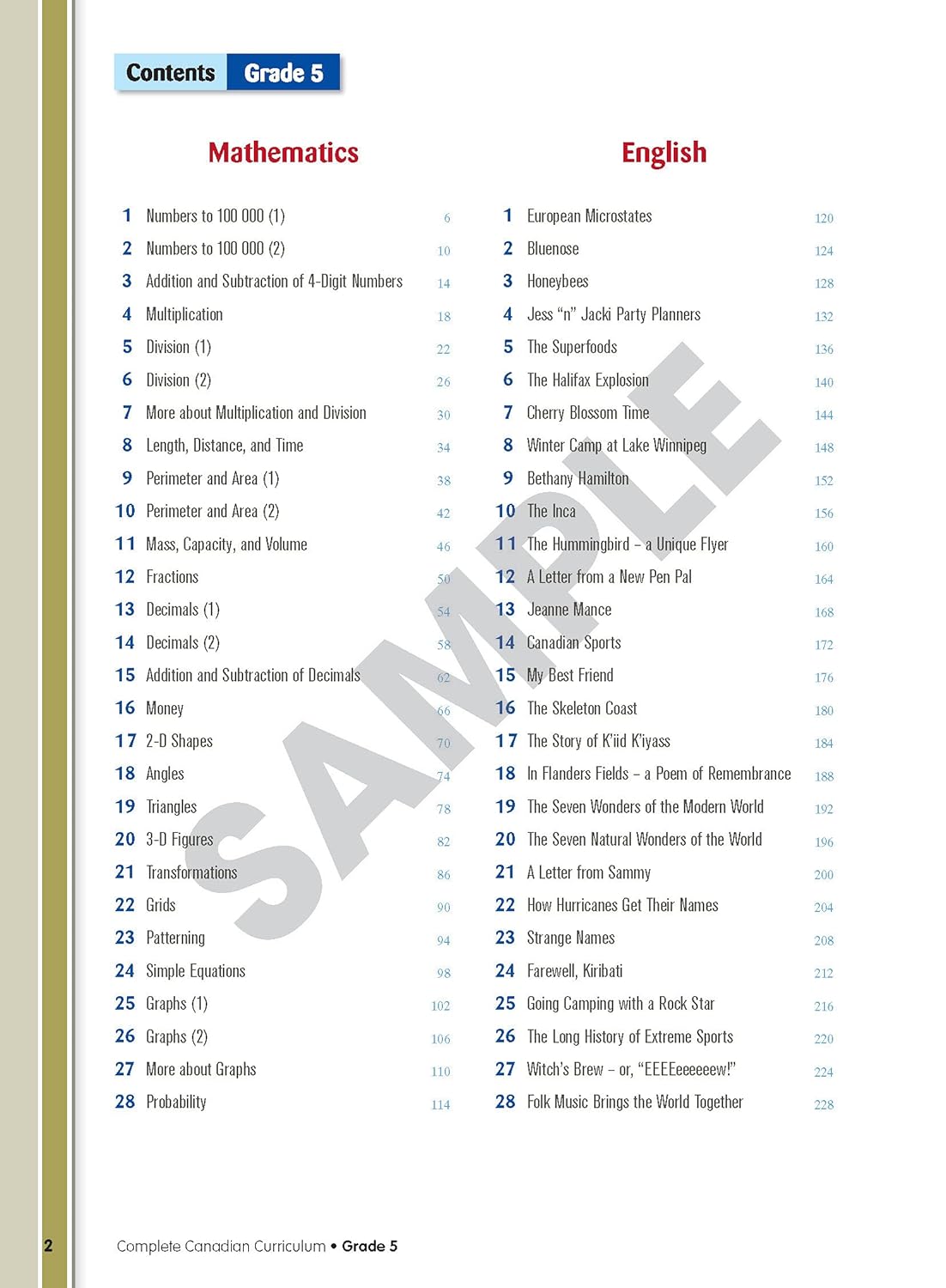 Complete Canadian Curriculum 5 (Revised & Updated): A Grade 5 integrated workbook covering Math, English, Social Studies, and Science - Image 3