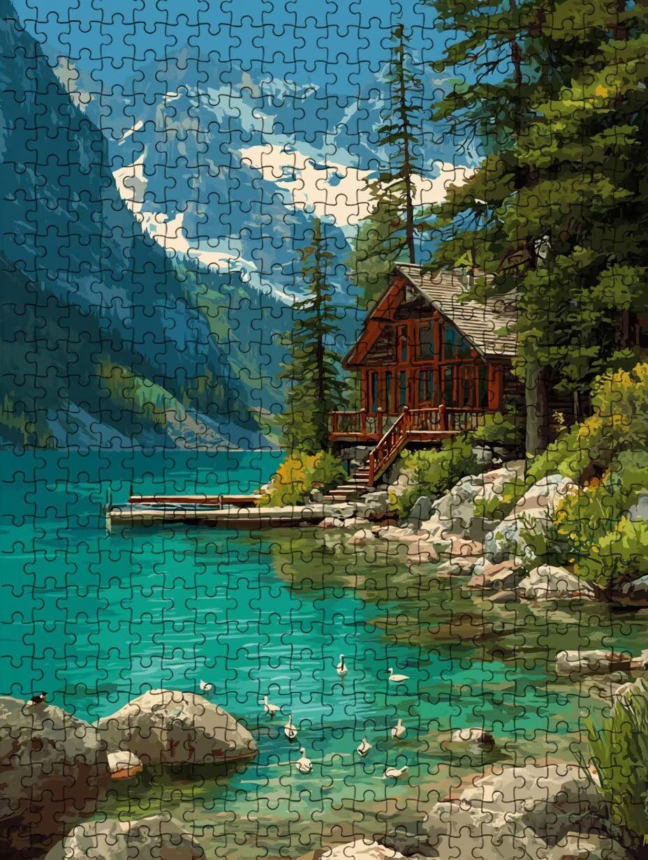 Puzzle de 2000 para Adultos, Bosque Lacustre, Clásicos YHPGL7-334