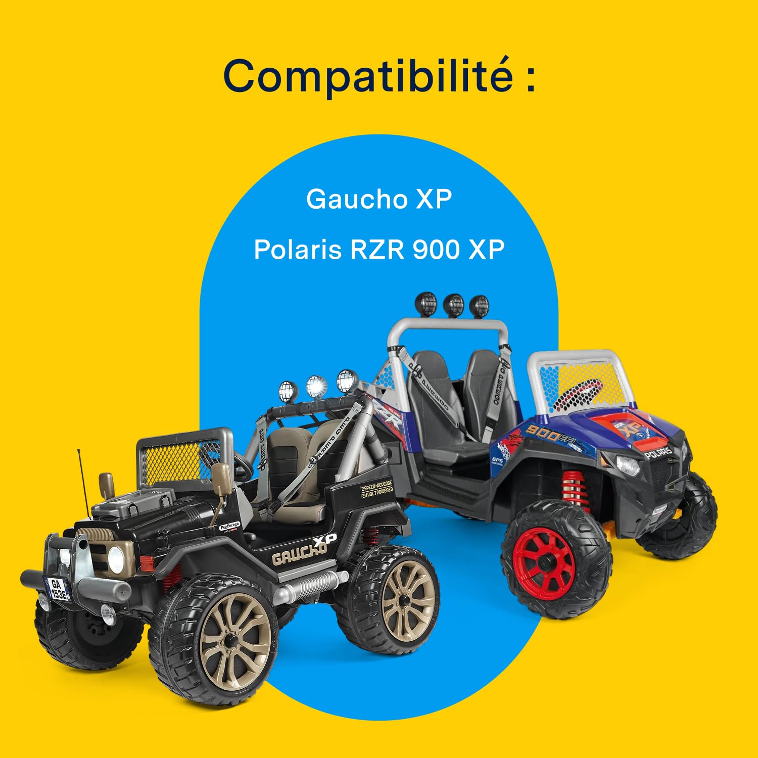 PEG Perego Batterie 24V 8Ah Rechargeable Pièce de Rechange Originale pour Véhicules Électriques