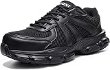 Hogent Steel Toe Shoes Black 12 Women/10.5 Men in Black
