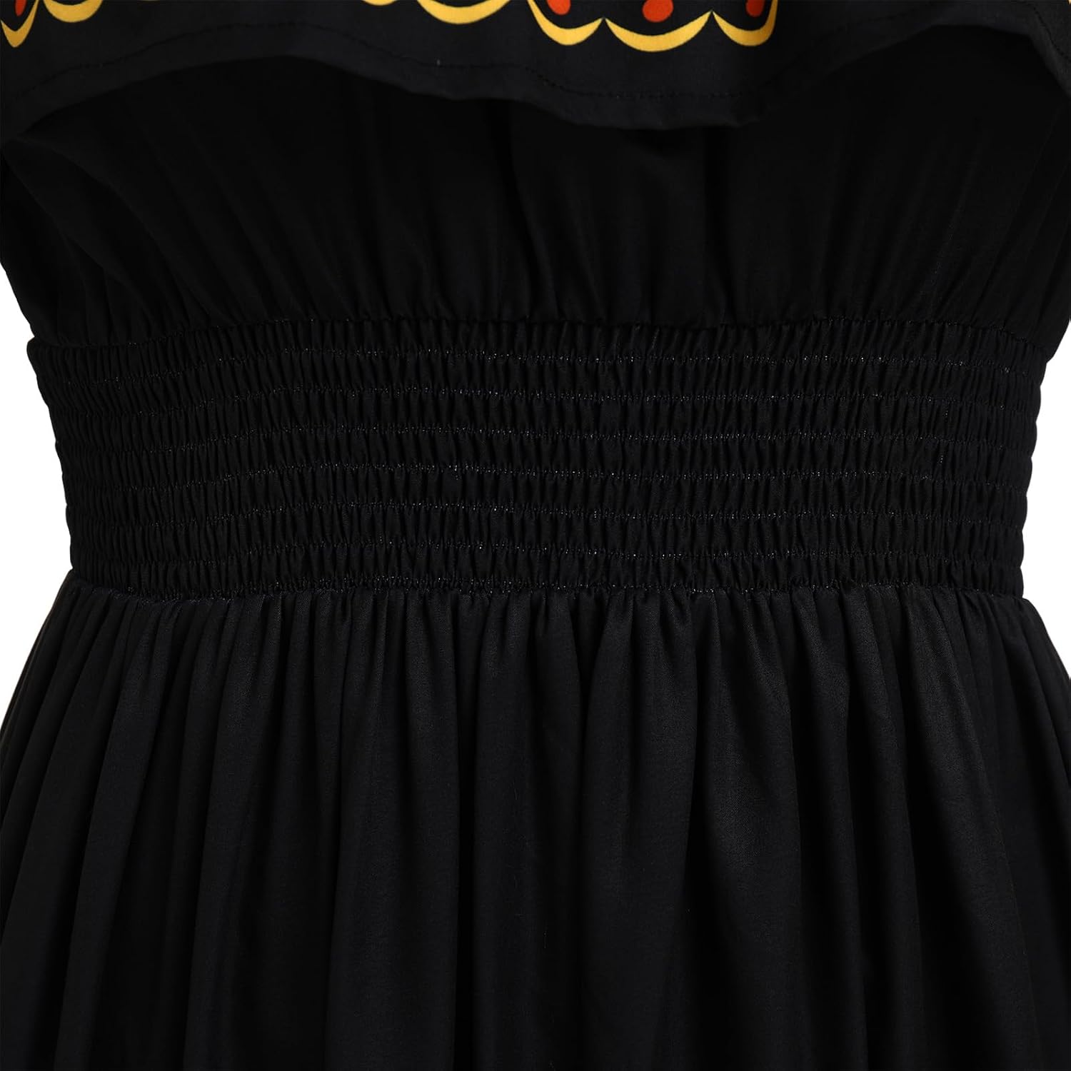 Mexican Dresses for Women Traditional Off Shoulder Summer Floral Sunflower Fiesta Long Maxi Dress Cinco de Mayo Outfit - Image 5