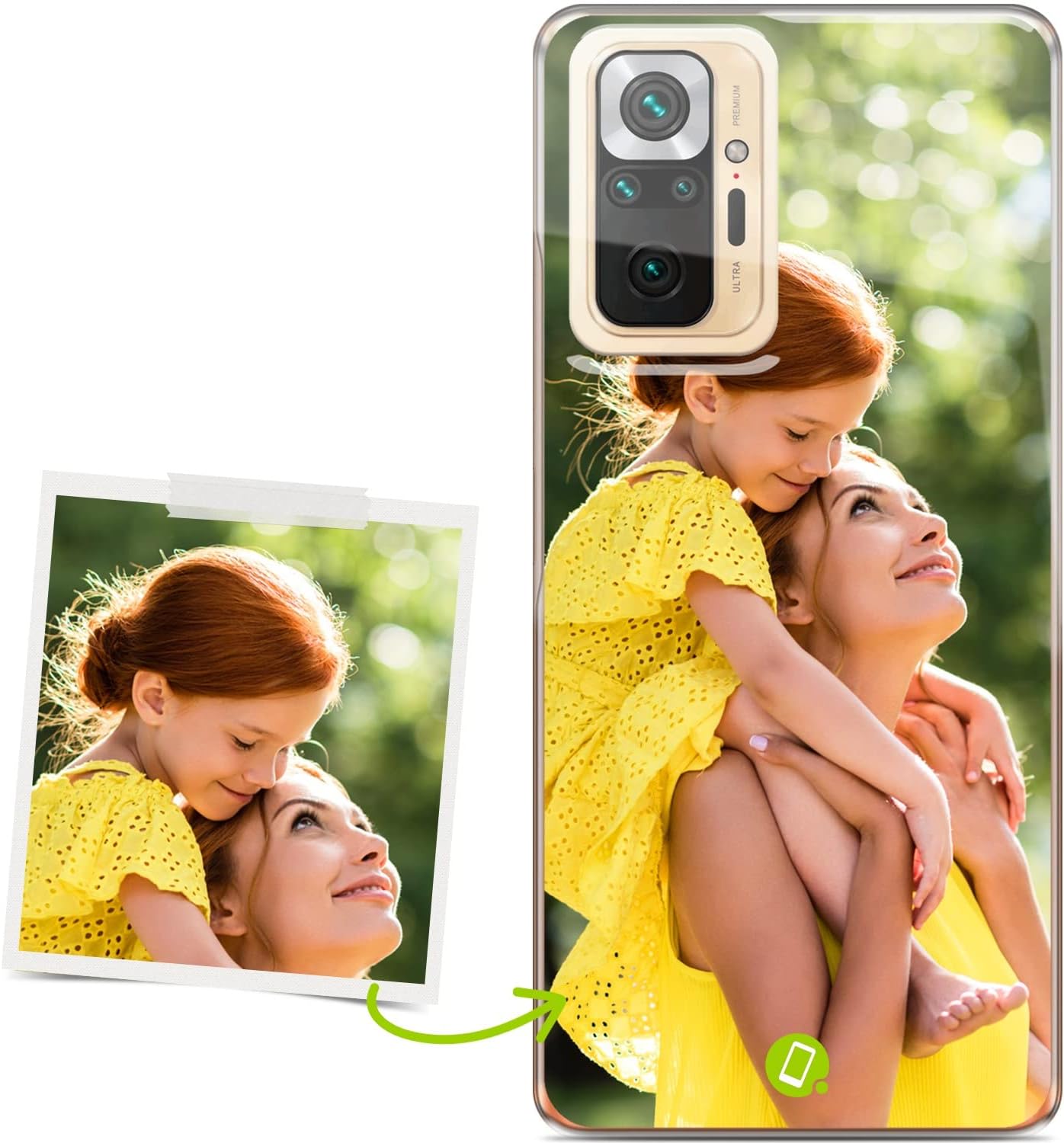 Funda movil Personalizada para Xiaomi Redmi Note 10 Pro con tu Foto, Imagen o Escritura - Estuche Suave de Gel TPU Transparente - Impresión