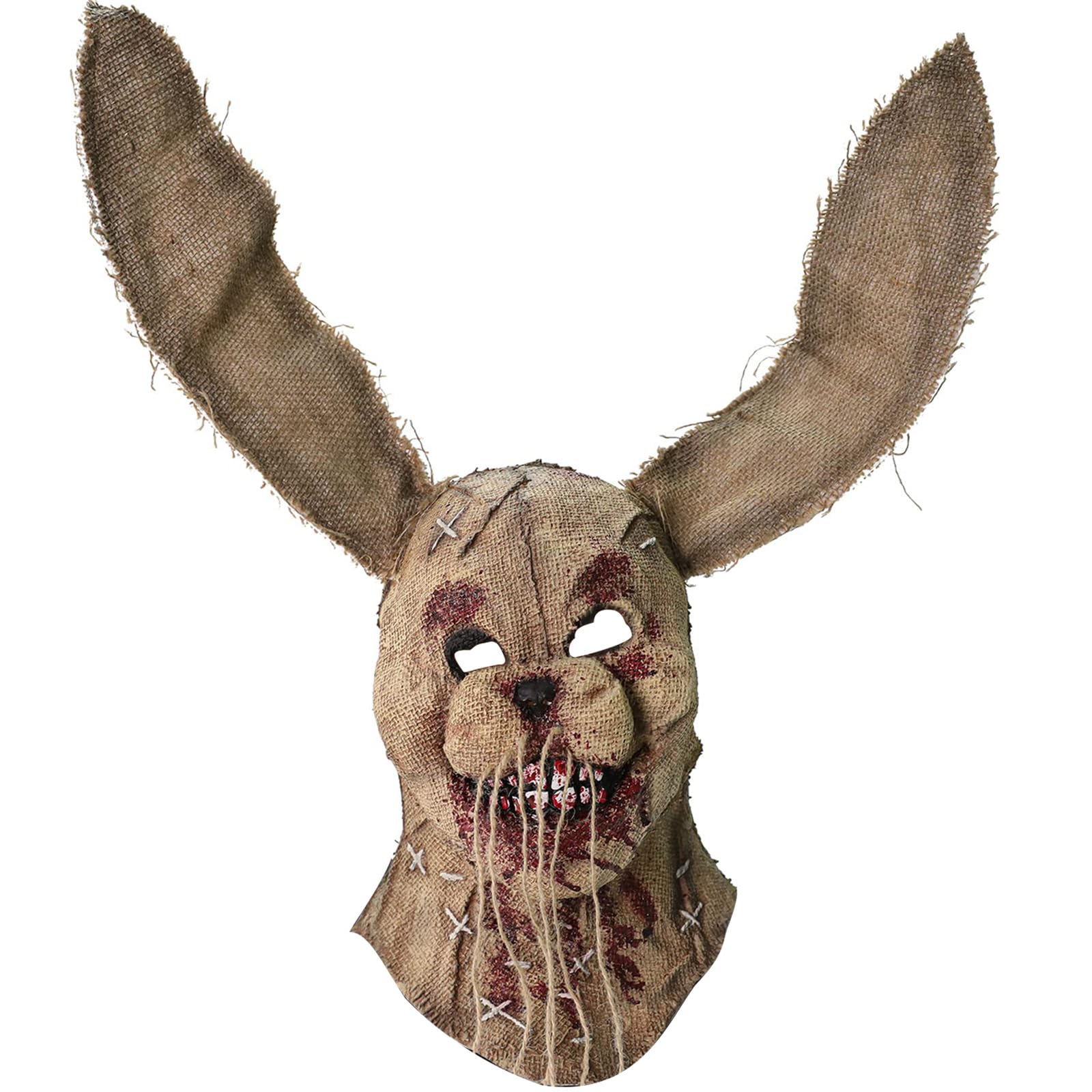 Hyelntu Scary Bunny Mask Adult Halloween Horror Burlap Bloody Rabbit Masks