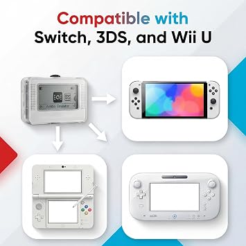 Smart NFC Emulator with 1.2 OLED, 3000 Tag Slots & USB-C Multi-Platform Compatible for Switch/3DS/Wii U* Fast Profile Switching, Rechargeable, Portable Organizer for NFC Tags (Not Affiliated)
