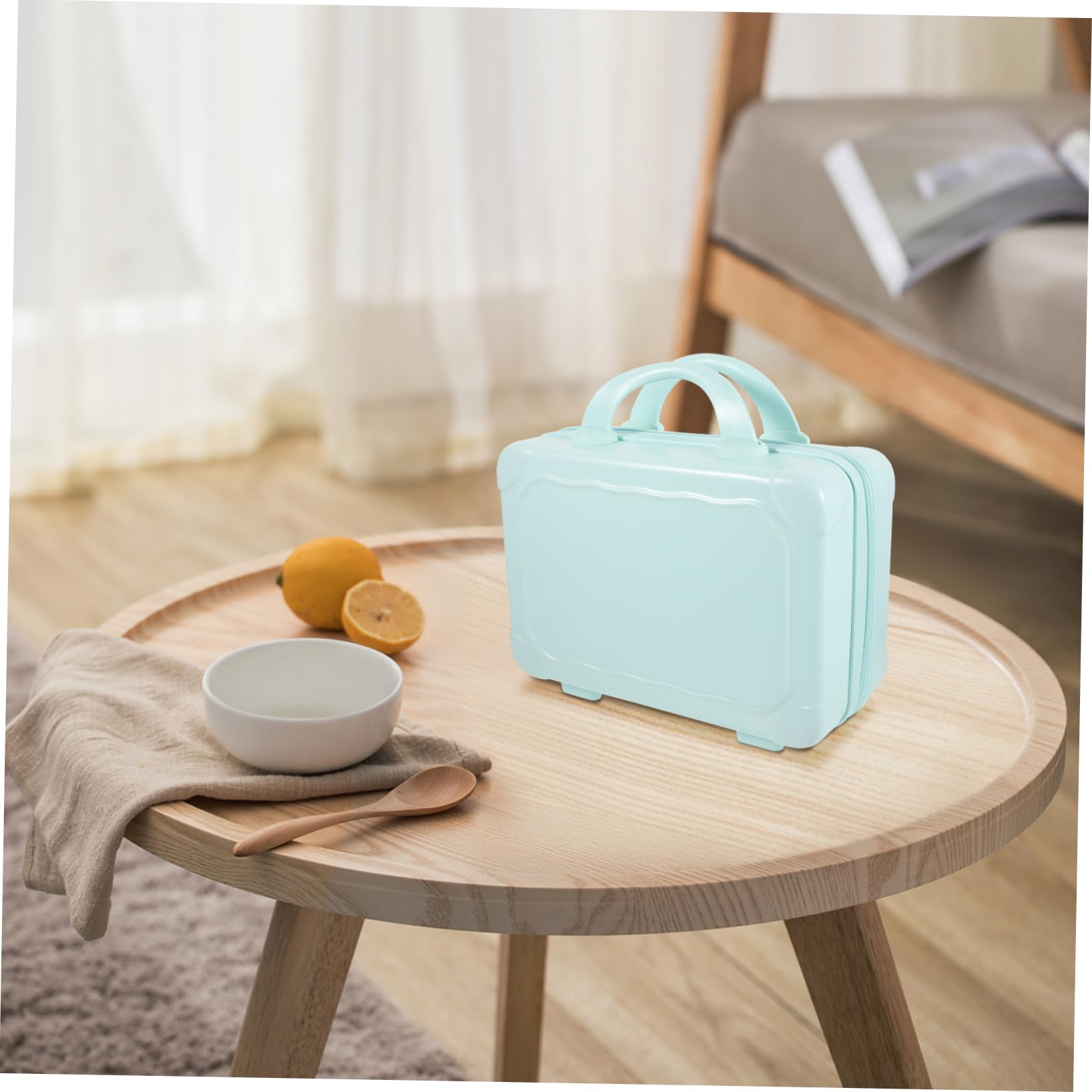 Porta Trucchi in Astuccio Da Viaggio Rigido Astucci Per Cosmetici Da Viaggio Piccola Borsa Valigia Per Trucco Mini Bagaglio Per Trucchi e Cosmetici