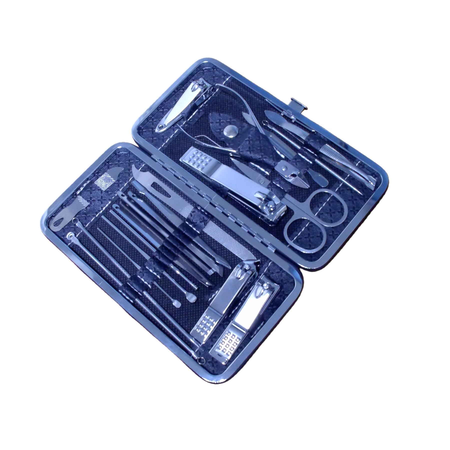 Nail Clippers Set for Men Women Parent Earpick EarpickerProfessional Manicure Set BWLSMART 21 Pieces Pedicure Kit, Nail Care and Grooming Kit with Travel Case Fingernail and Toenail Clipper Cutters
