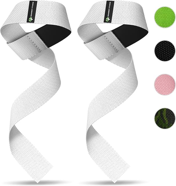 Gradient Fitness Weight Lifting Wrist Straps (2 Pack) | Soft Neoprene Padded 20 Straps. Reduces Injury Risk for Weightlifting, Bodybuilding, Powerlifting, Strength Training, and Deadlifts
