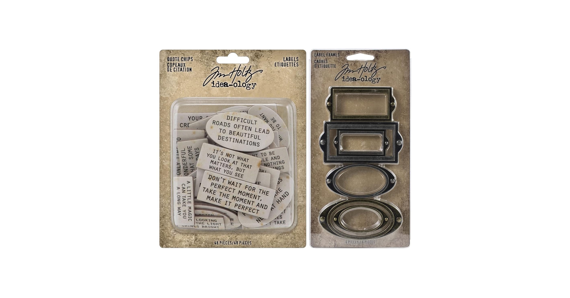 Amazon.com: Tim Holtz Idea-ology 2023 Quote Chips Labels and