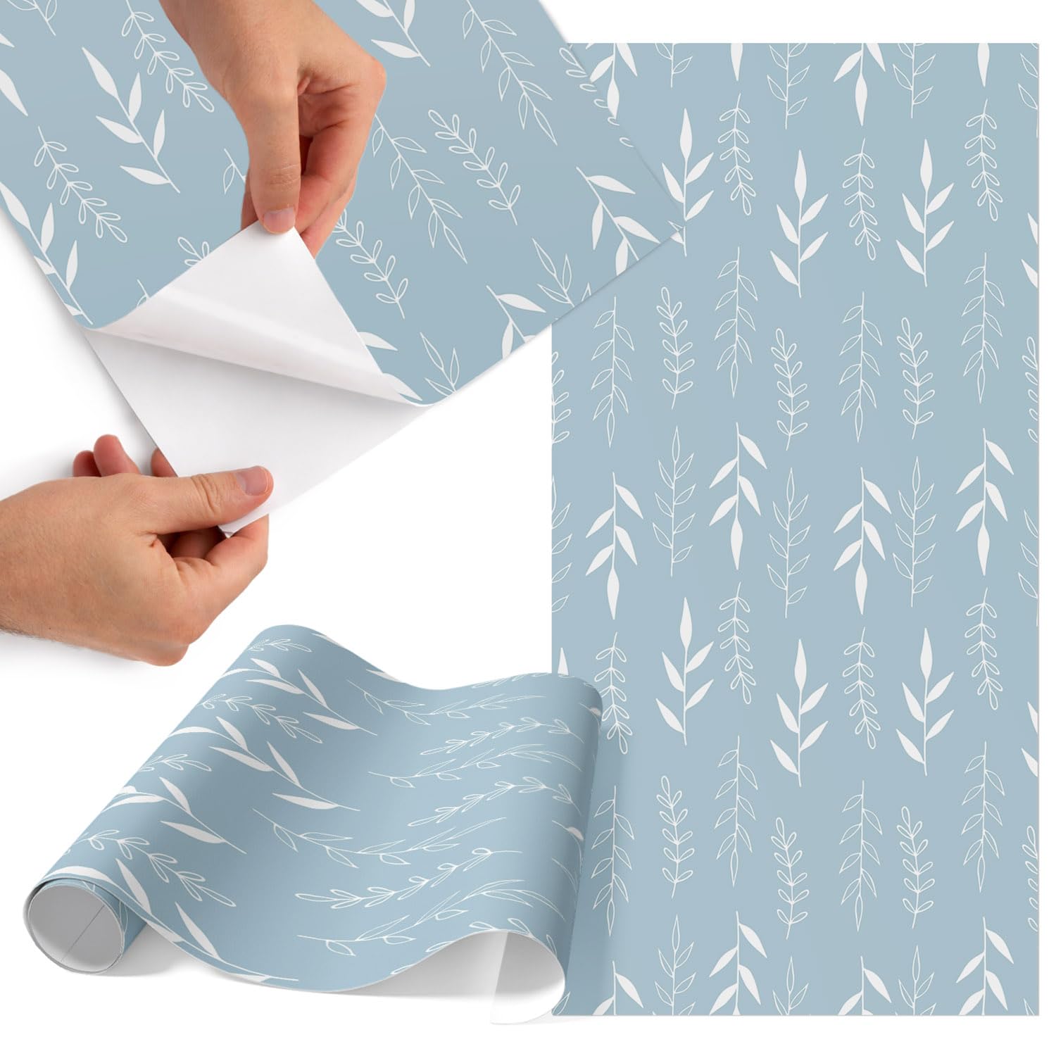 Placage de meuble motif feuille 65x130 cm mat pour cuisine et chambre