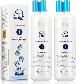 W10295370A Water Filter Replacement Compatible for Whirlpool EDR1RXD1, Everydrop Filter 1, W10295370, W10276924, WHR1RXD1, KAD1RXD1, P4RFWB, P5WB2L, P8WB2L, P8RFWB2L, 46-9930, 46-9081 2-PACK