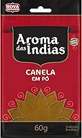 Aromas da Índia Canela Em Pó Pura 60 Gramas