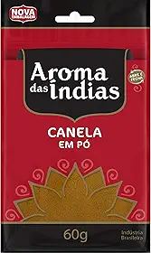 Aromas da Índia Canela Em Pó Pura 60 Gramas