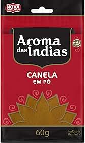 Aromas da Índia Canela Em Pó Pura 60 Gramas