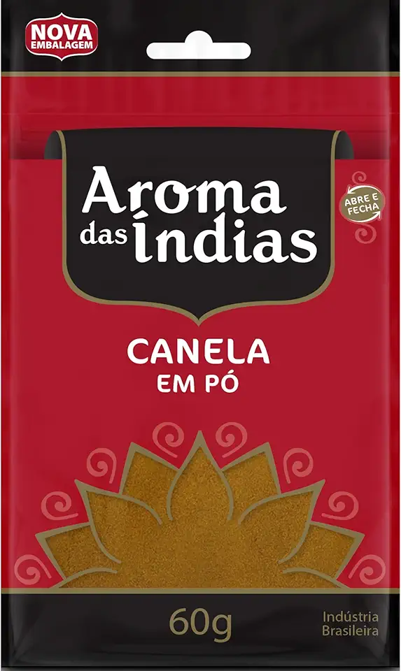 Canela em Pó Pura Aromas da Índia - Qualidade Garantida