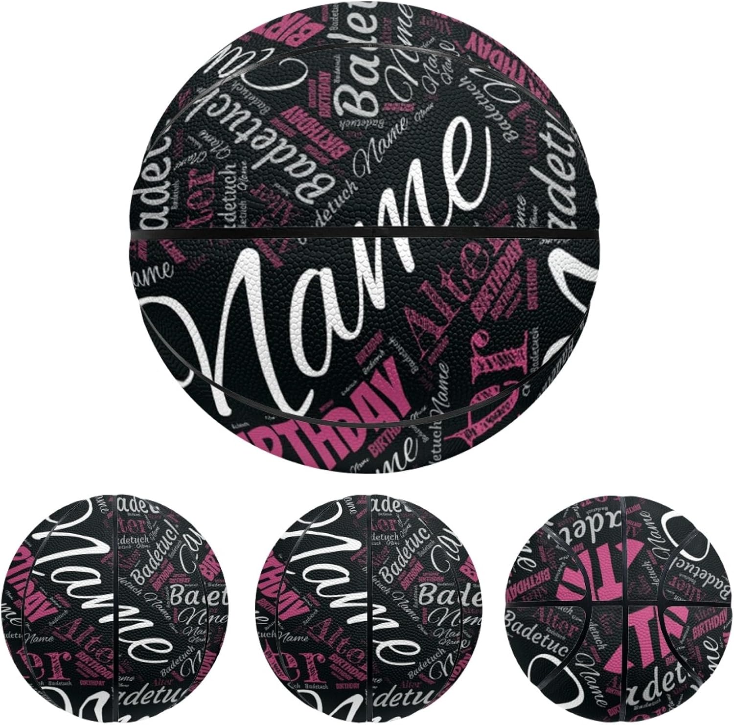 Personalized Basketball, Customized Personalized Indoor Outdoor Basketball, Airbrushed Personalized Regulation Custom Basketball with Your Name, Print Your Photos and Text