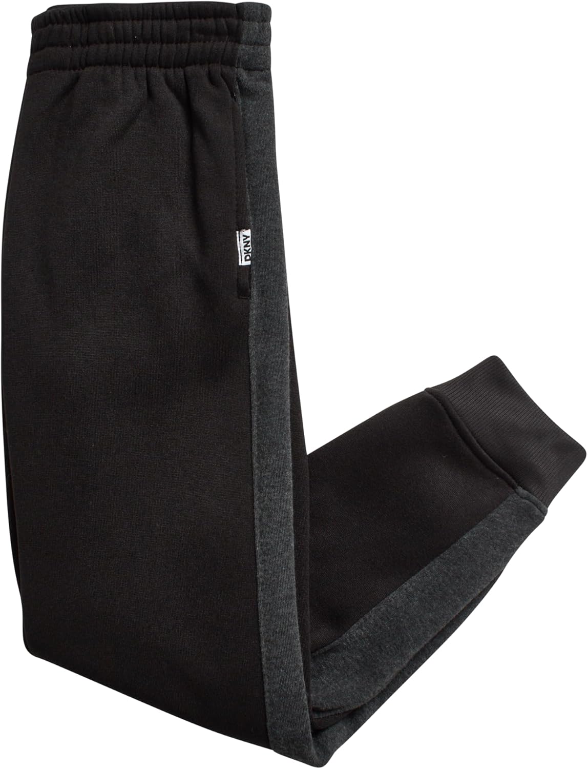 DKNY Toddler Boys' Jogger Set - 3 Piece Short Sleeve Graphic T-Shirt, Pullover Hoodie, and Jogger Sweat Pants (Sizes: 4-7) - Image 6